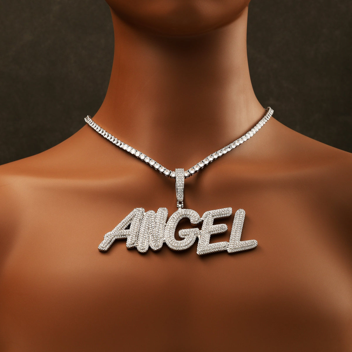 Custom Cursive Letter Name Necklace