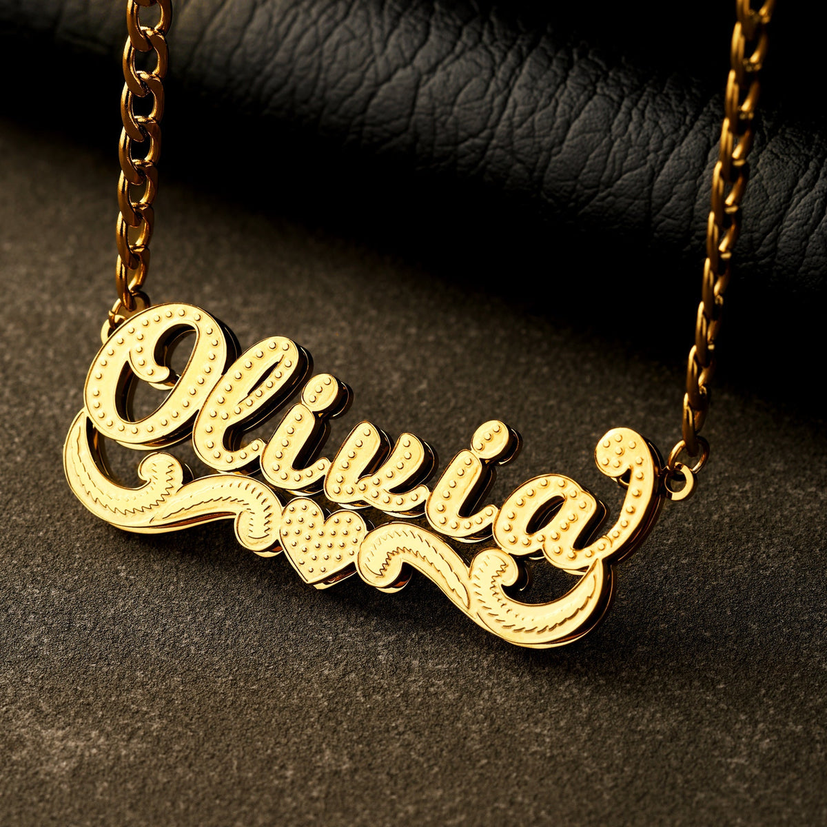 Double Plated Star Name Necklace