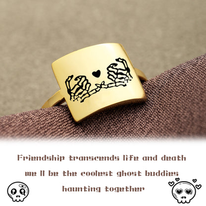 Ride or Die Skeleton Pinky Promise Ring