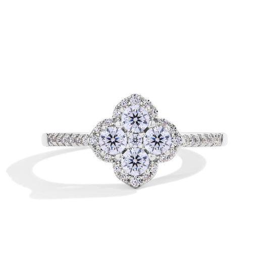 1.3ct D VVS1 Color Synthetic Moissanite Ring for Women