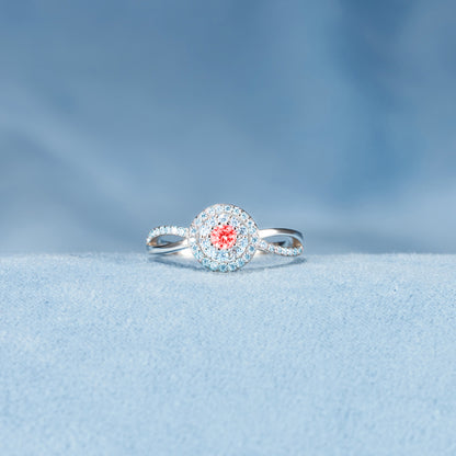 Two Color Birthstone Ring- Gift of Love