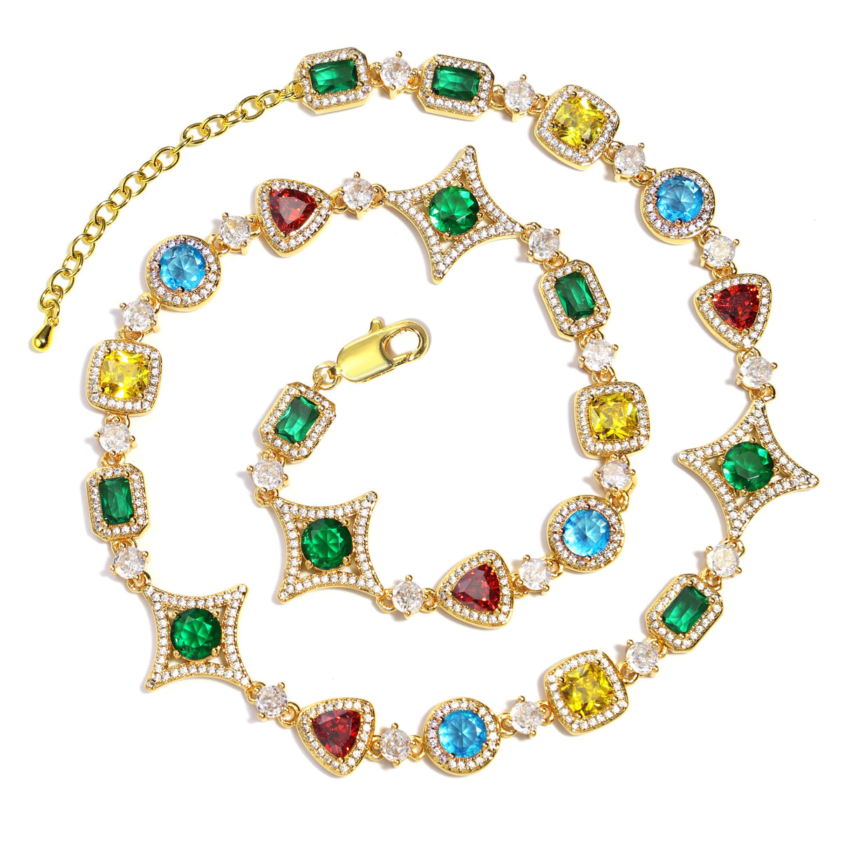 Ice Out Multi-color Diamonds Chain