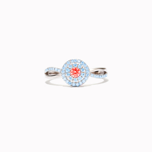 Two Color Birthstone Ring- Gift of Love