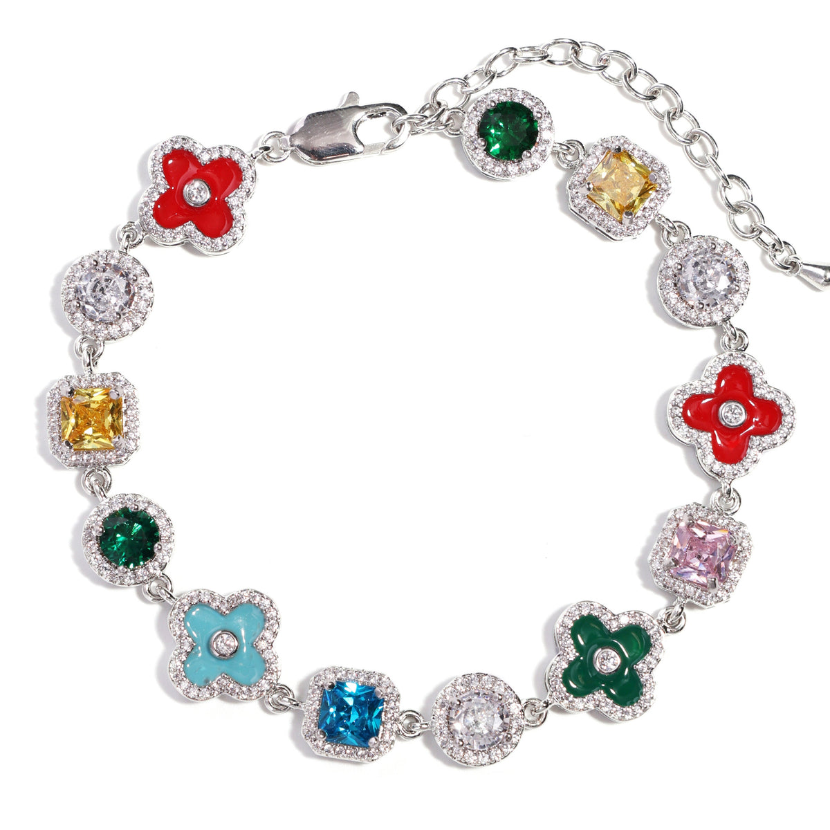 Mosaic Garden Gemstone Bracelet