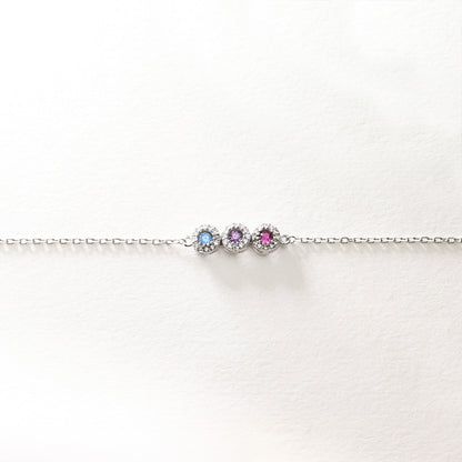 Specialized With 1-14 Kids Birthstones Gift For Her Bracelet