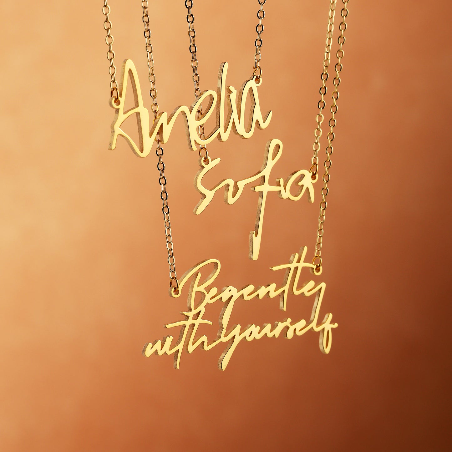 Artistic Font Name Necklace