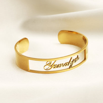 Hollow Name Bracelet