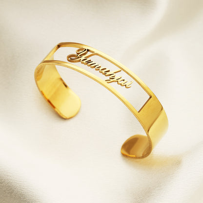 Hollow Name Bracelet