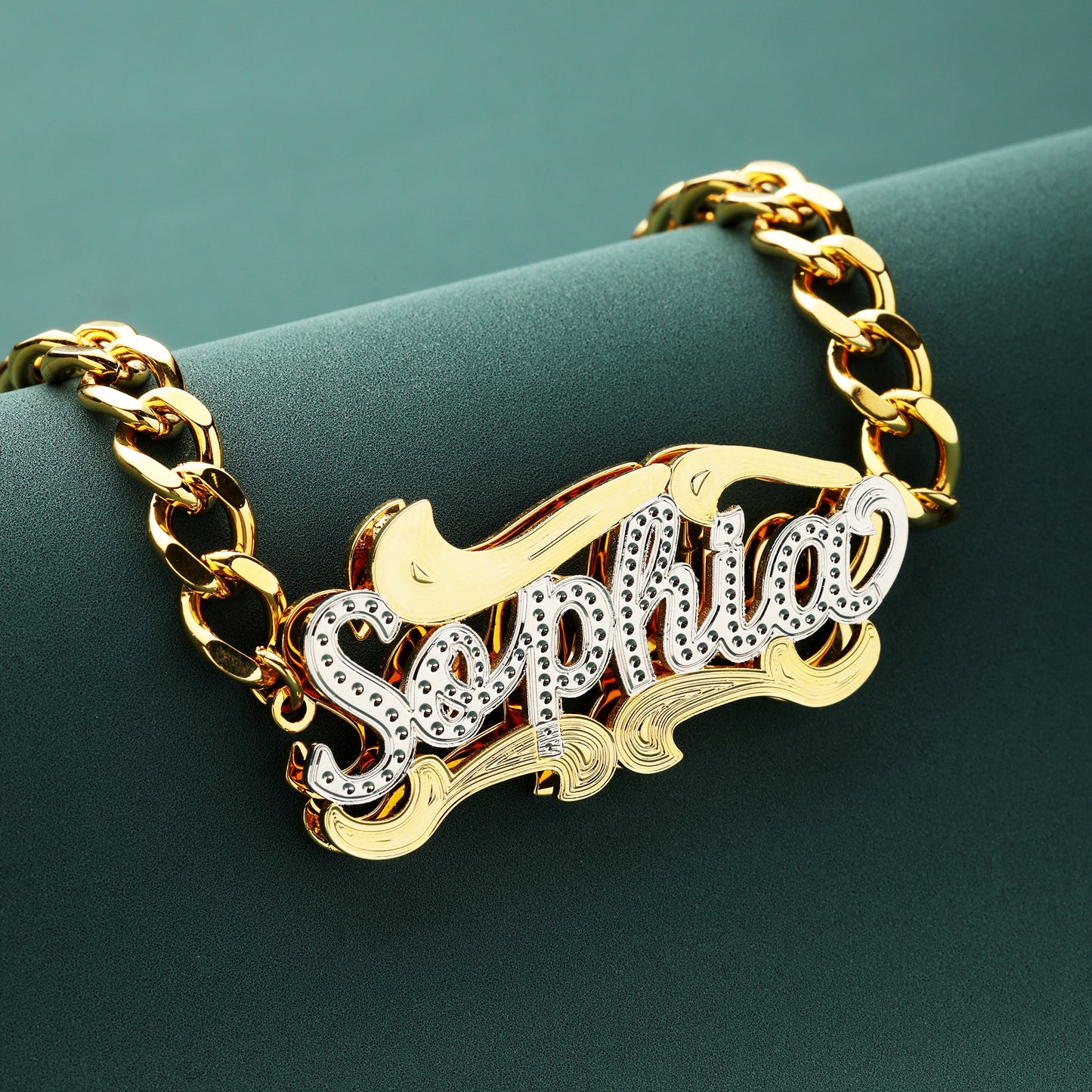 Double Plated Name Bracelet