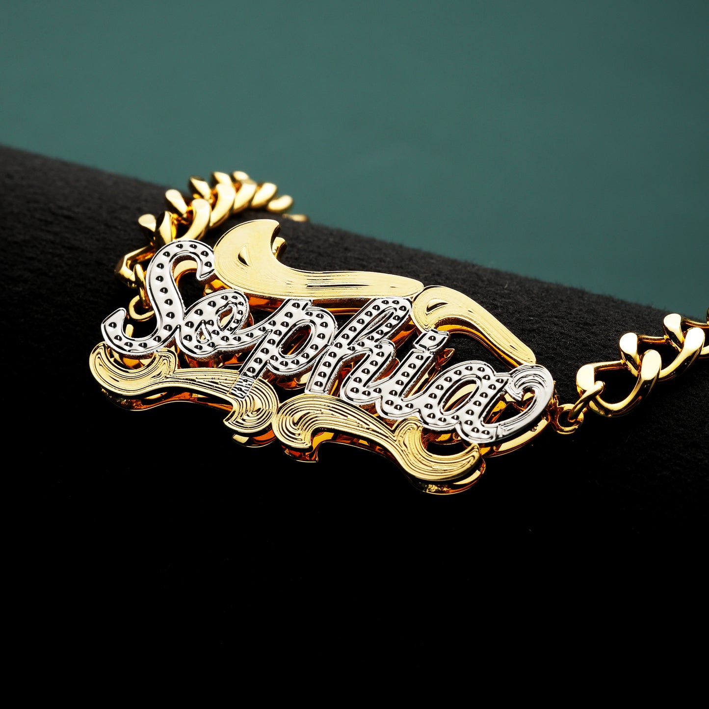 Double Plated Name Bracelet