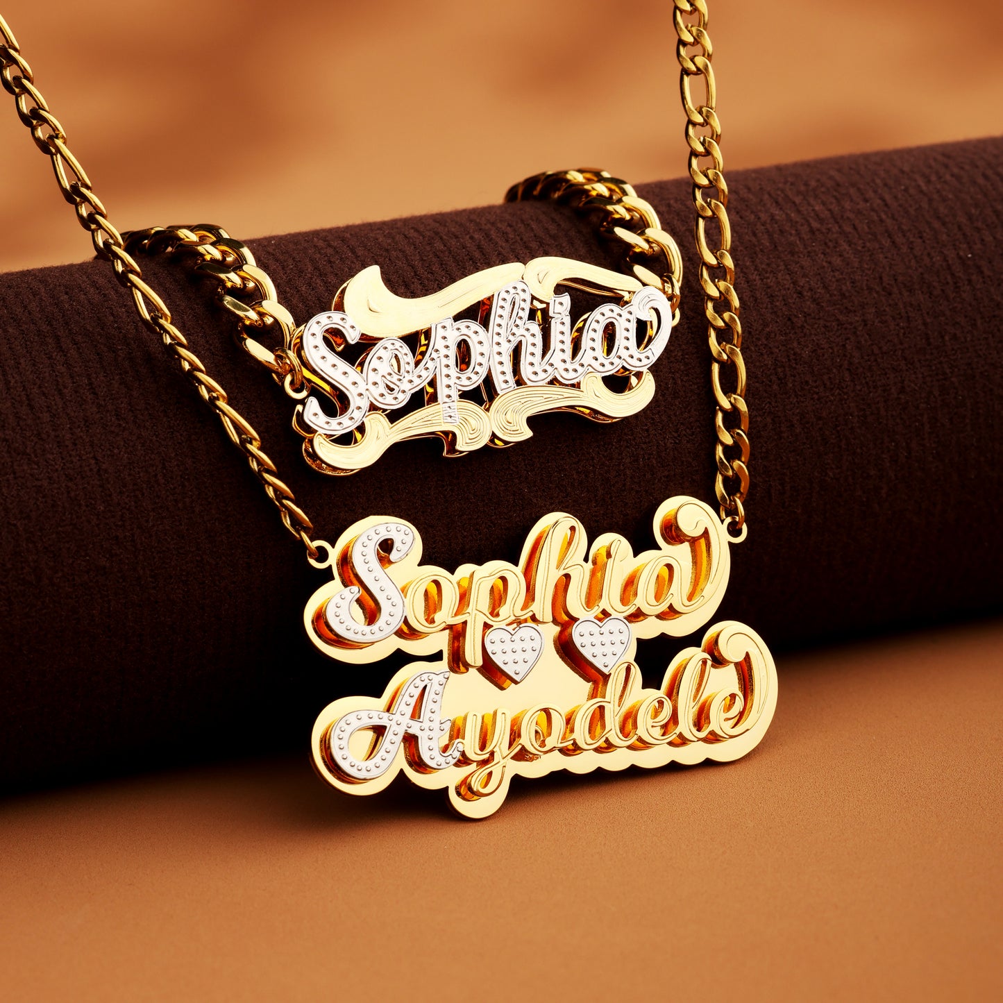 Custom Name Bracelet and Necklace Set