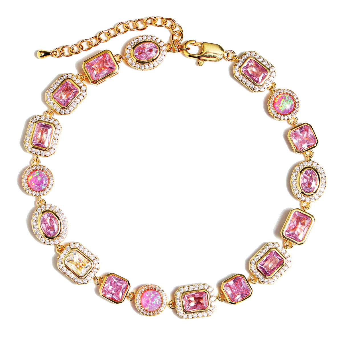 Amour Pink Solstice Gemstone Necklace
