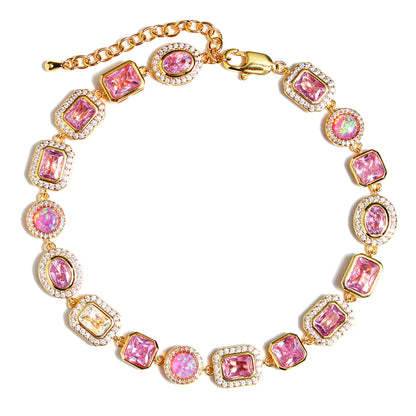 Amour Pink Solstice Gemstone Necklace
