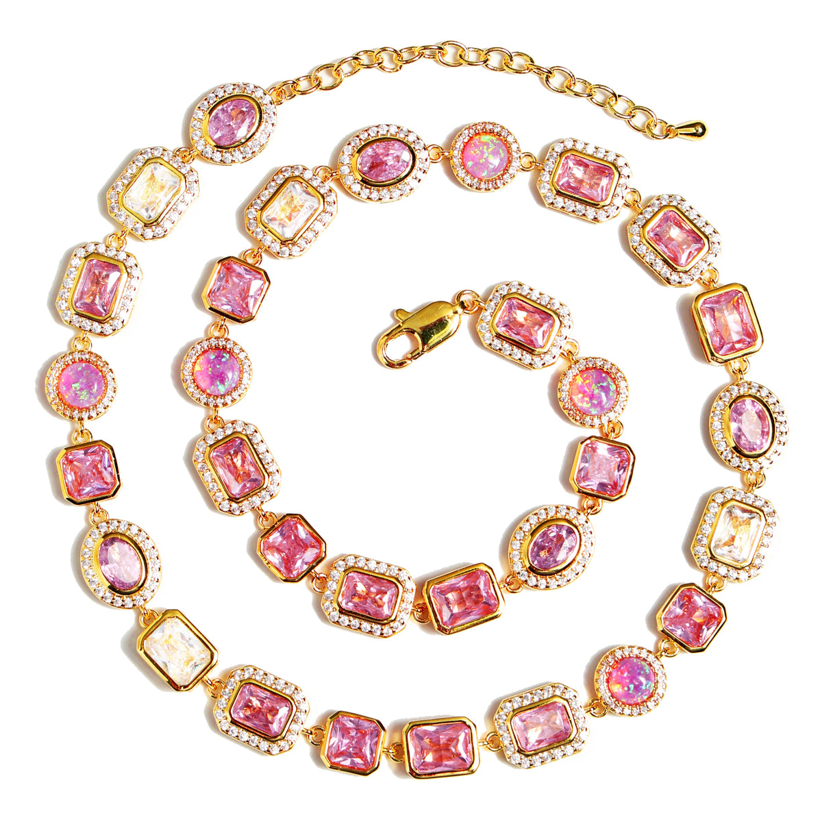 Amour Pink Solstice Gemstone Necklace