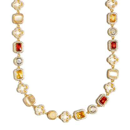 Iced Gemstone Necklace