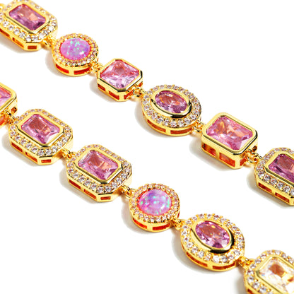 Amour Pink Solstice Gemstone Necklace
