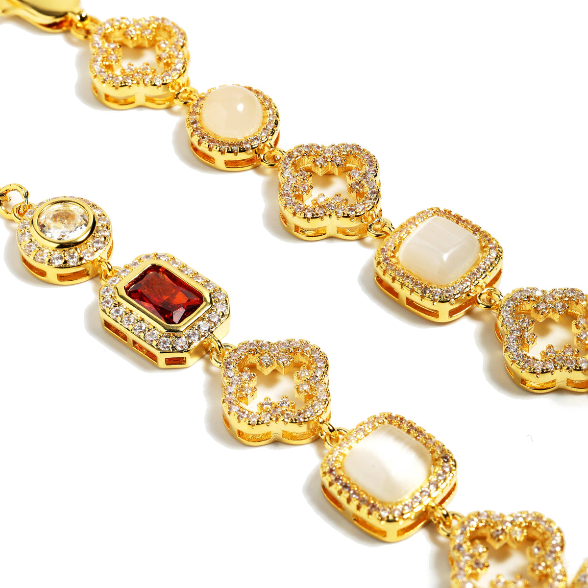 Iced Gemstone Necklace