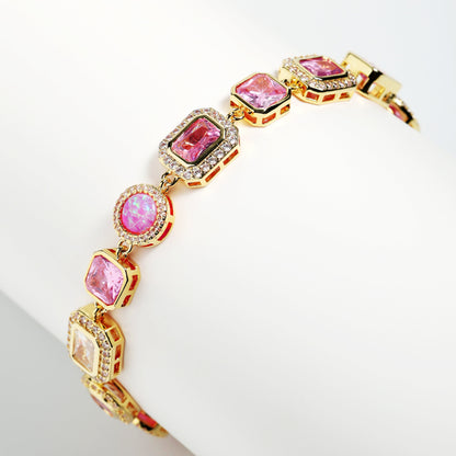 Amour Pink Solstice Gemstone Necklace