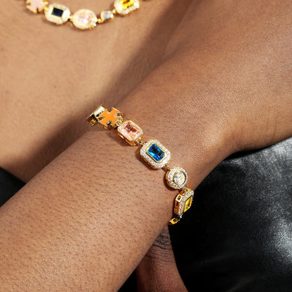 Gold Solstice Bundle (Gemstone Necklace＆ Bracelet)