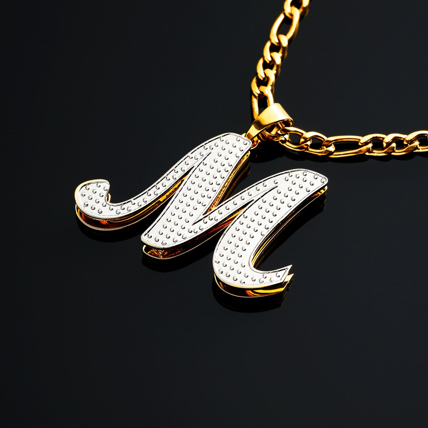 Personalized Glistening Diamond Initial Pendant