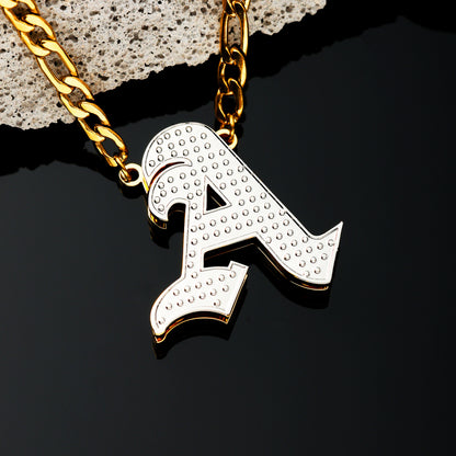 Personalized Diamond Initial Pendant Necklace