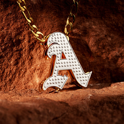 Personalized Diamond Initial Pendant Necklace