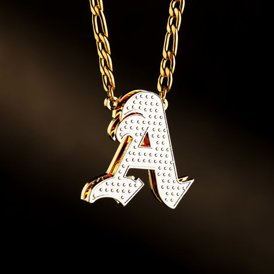 Personalized Diamond Initial Pendant Necklace