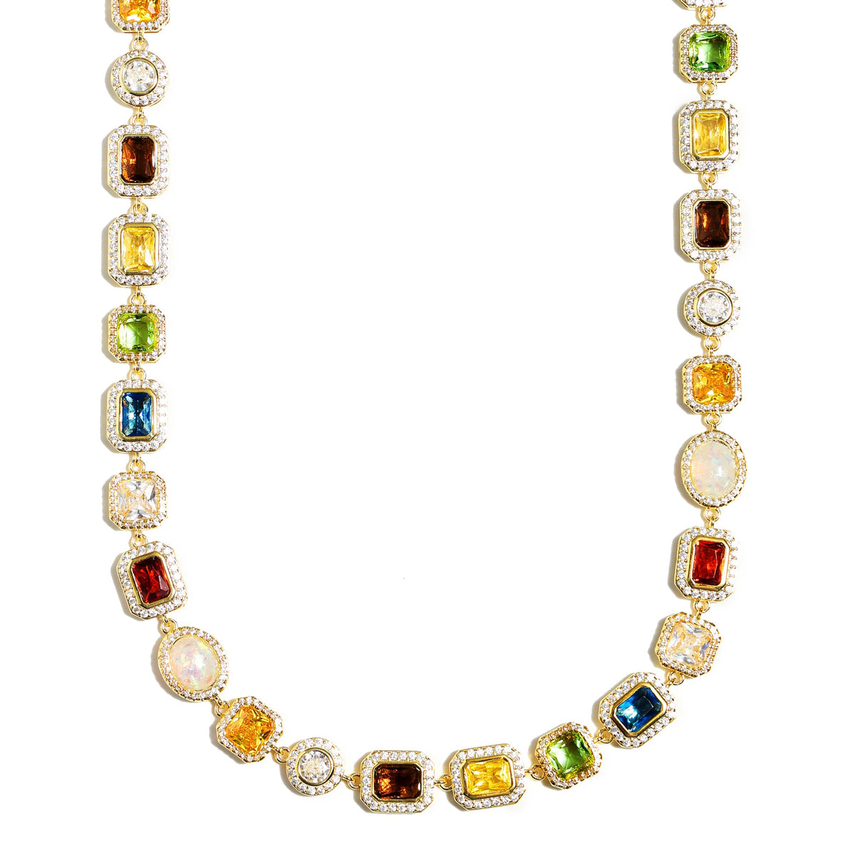 Motley Gemstone Anklet