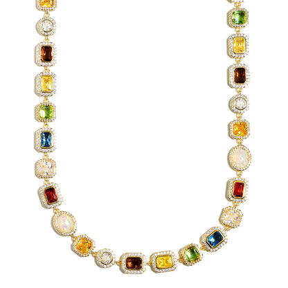 Motley Gemstone Anklet