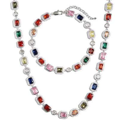 Charming Multicolor Gemstone Anklet