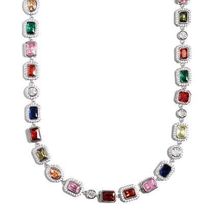 Charming Multicolor Gemstone Anklet