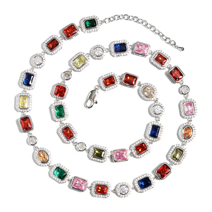 Charming Multicolor Gemstone Anklet