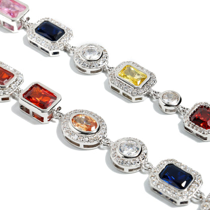 Charming Multicolor Gemstone Anklet