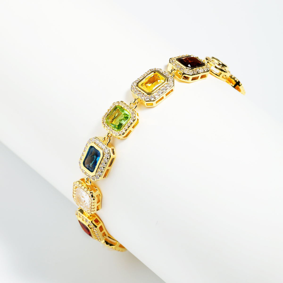 Motley Gemstone Anklet