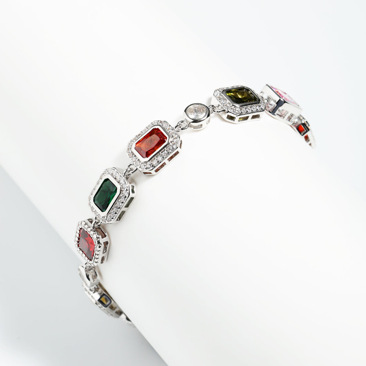 Charming Multicolor Gemstone Anklet