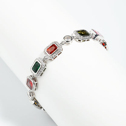 Charming Multicolor Gemstone Anklet