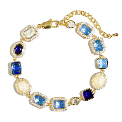Blue Gemstone Solstice Anklet