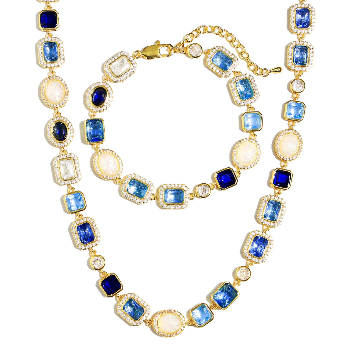 Blue Gemstone Solstice Anklet