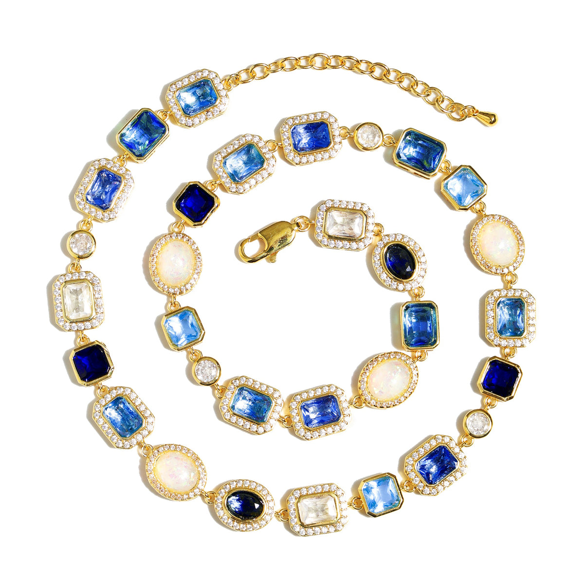 Blue Gemstone Solstice Anklet