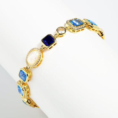 Blue Gemstone Solstice Anklet