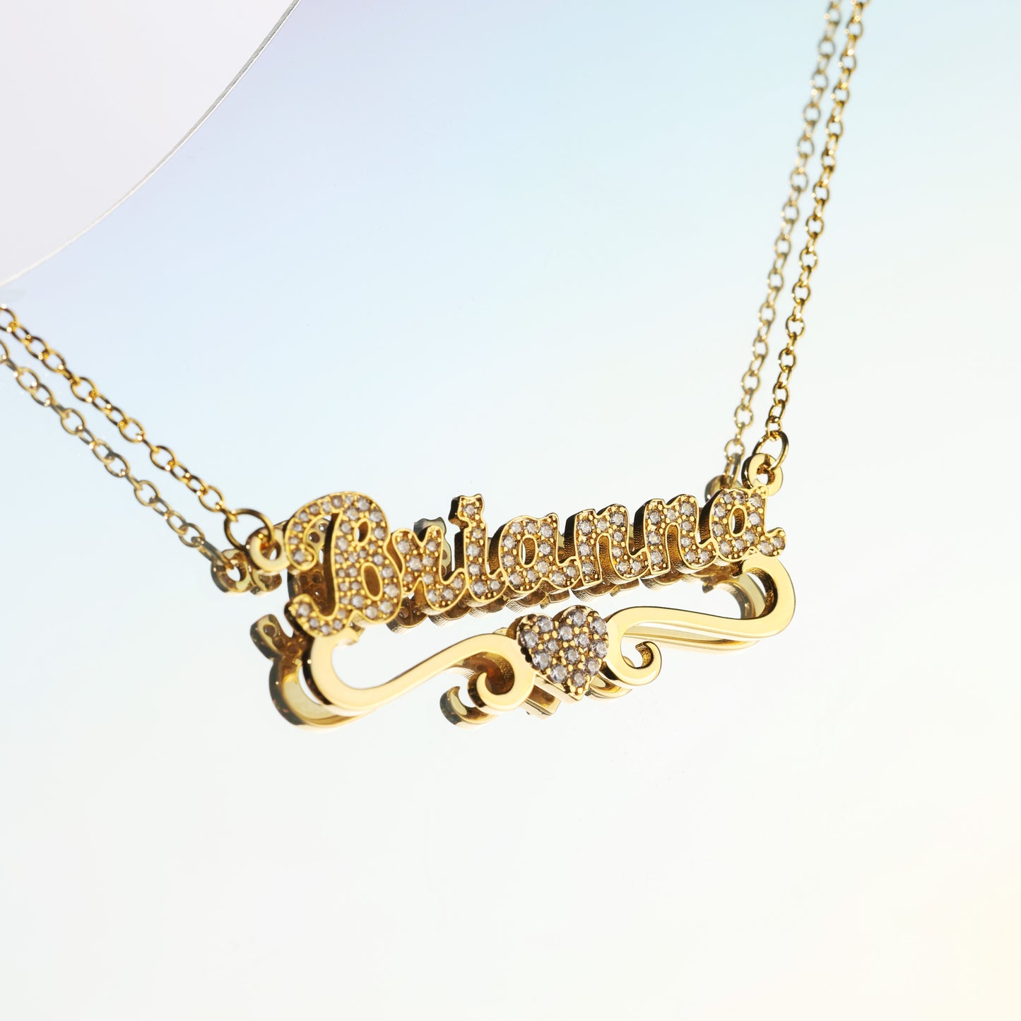 Heart Shaped Name Necklace