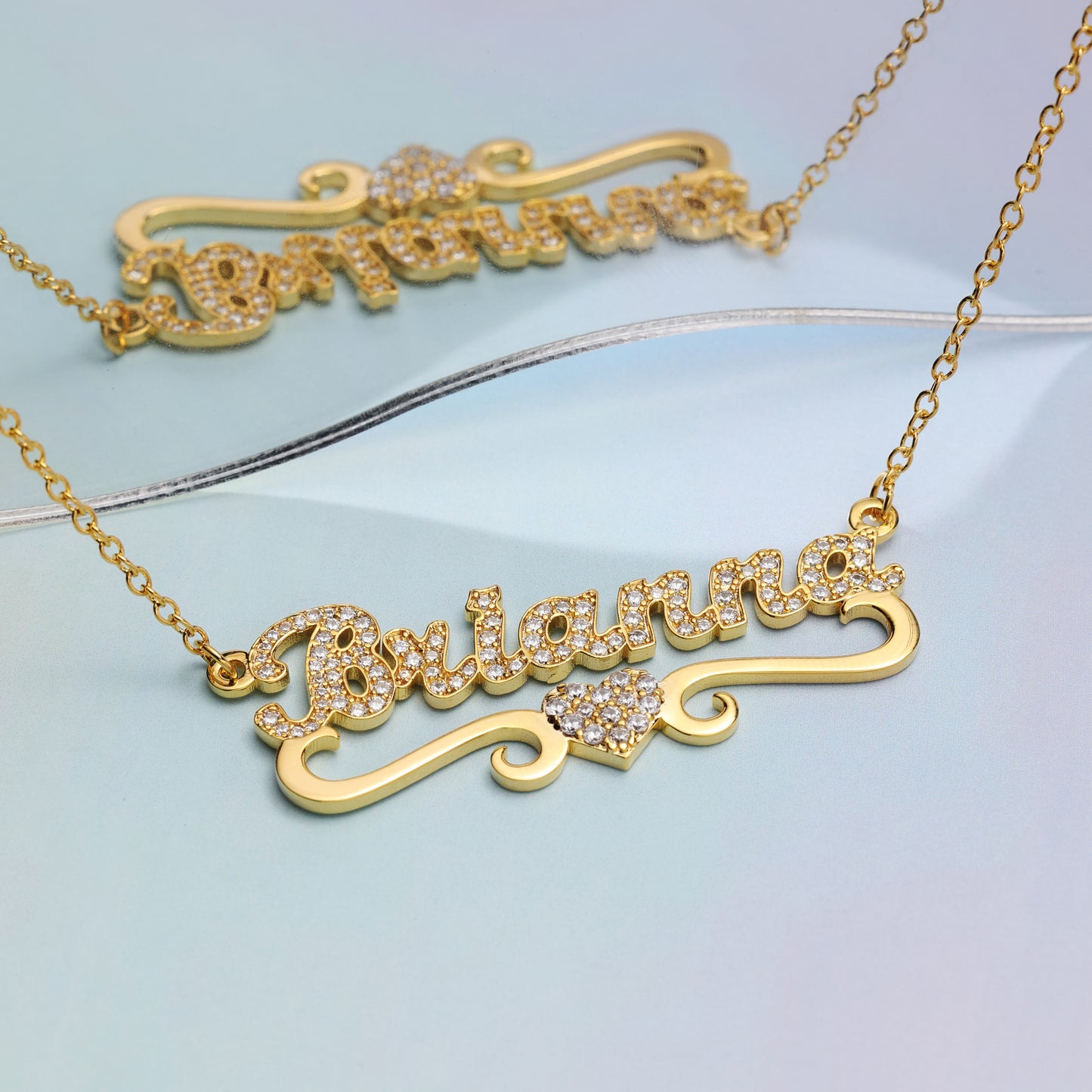 Heart Shaped Name Necklace