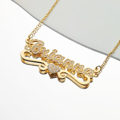 Heart Shaped Name Necklace