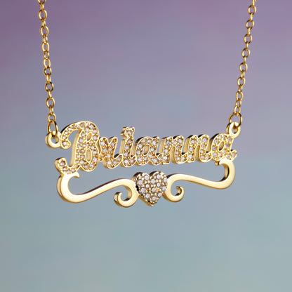 Heart Shaped Name Necklace