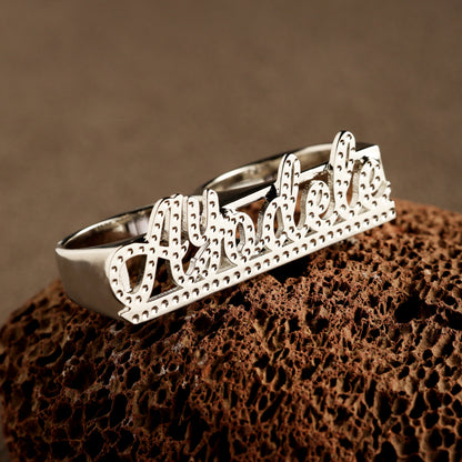 Two Finger Name Ring