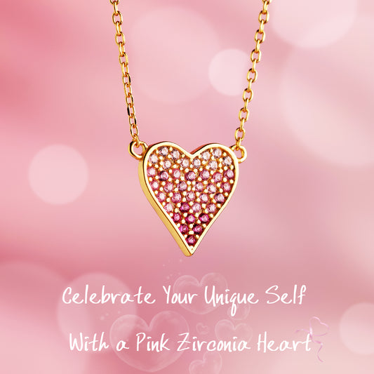 Sparkling Heart Pendant Necklace