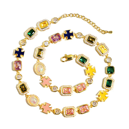 Celestial Sonata Gemstone Necklace