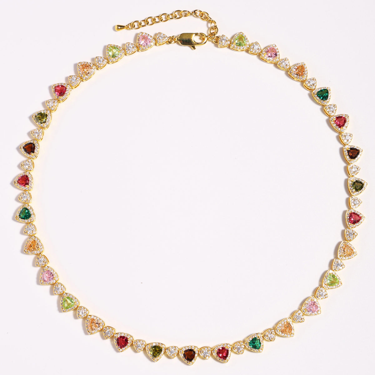 Heart Cut Tourmaline Gemstone Bracelet