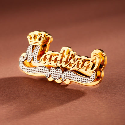 Royal Name Stud Earrings