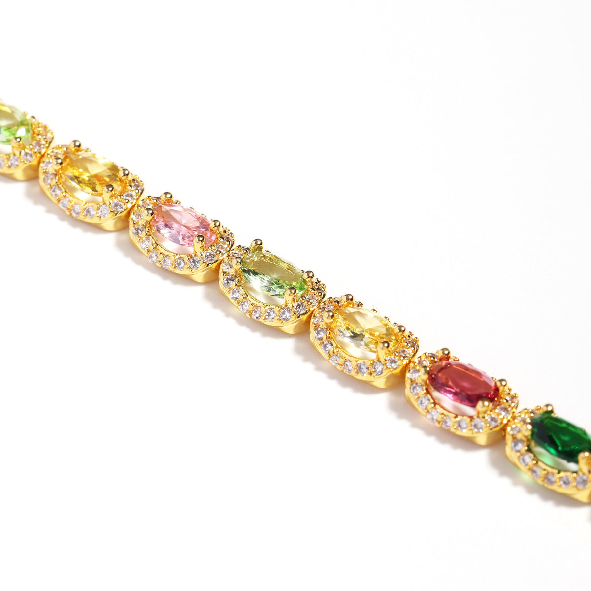 Victorian Oval-Cut Tourmaline Gemstone Necklace